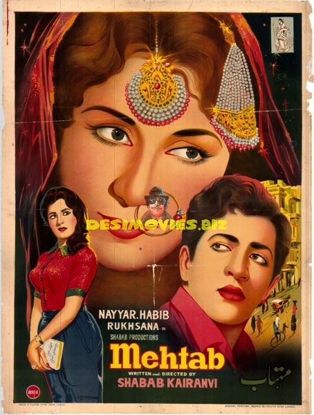 Mehtab (1962) Poster - www.desimovies.biz