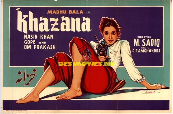 Khazana (1951) Original Poster - www.desimovies.biz