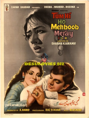Tum Hi Ho Mehboob Mere (1969) Poster - www.desimovies.biz
