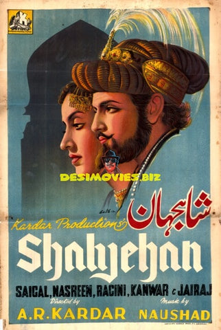 Shahjehan (1946) Original Poster - www.desimovies.biz