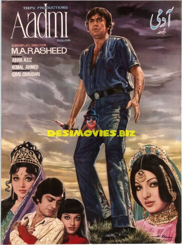 Aadmi (1978) Original Pakistani Film Poster – Digital Download