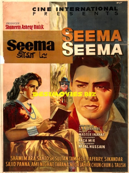 Seema (1963) Original Poster - www.desimovies.biz