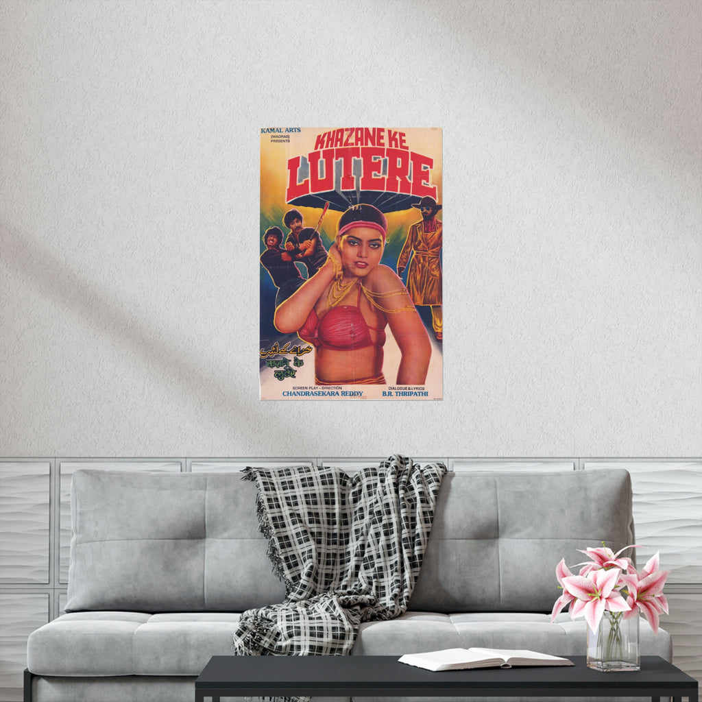 Silk Smitha - Khazane Ke Lutere - Premium Matte Vertical Posters - www.desimovies.biz
