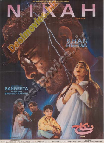 NIKAH (1998) lollywood Original Poster - www.desimovies.biz