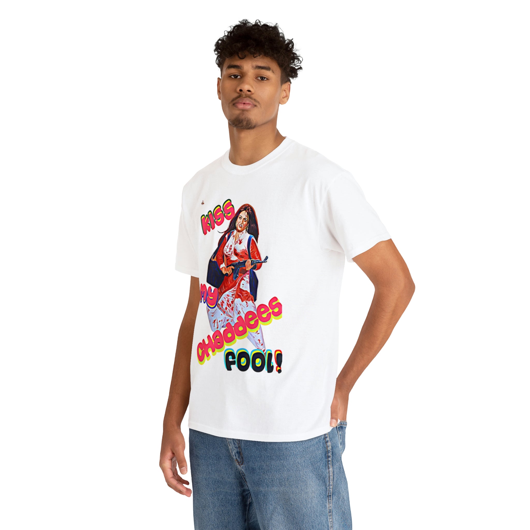 Kiss My Chaddees - Unisex Heavy Cotton Tee - www.desimovies.biz