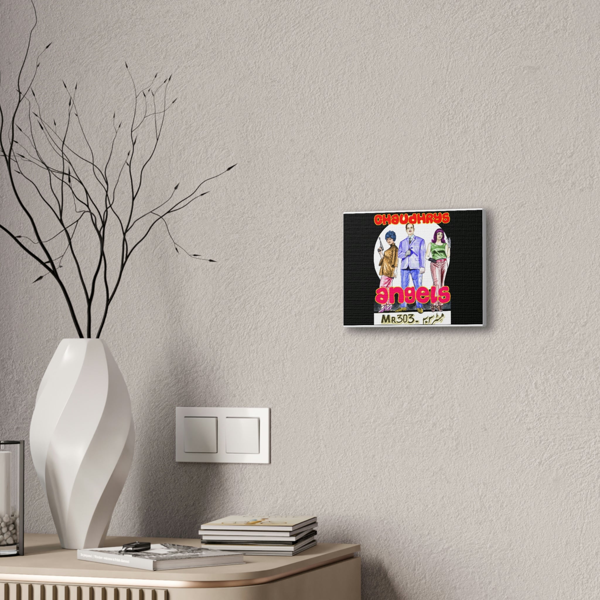 Chaudhry's Angels - Canvas Stretched, 0.75" - www.desimovies.biz