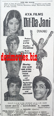 Dil Da Jani (1967) Press Ad - Karachi 1967 - www.desimovies.biz