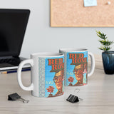 Red Rose (Blue) - Bollywood - Ceramic Mug 11oz - www.desimovies.biz