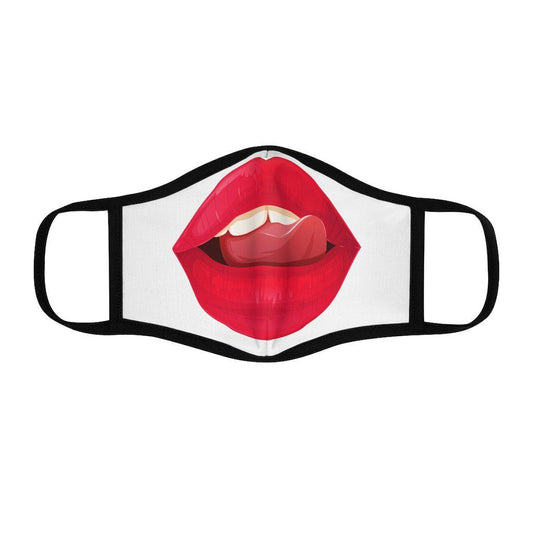 Hot Lips - Fitted Polyester Face Mask - www.desimovies.biz