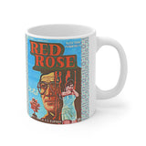 Red Rose (Blue) - Bollywood - Ceramic Mug 11oz - www.desimovies.biz