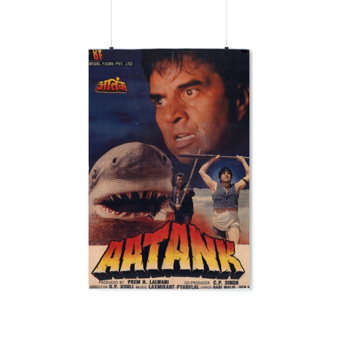 Aatank - Indian Jaws - Premium Matte Vertical Posters
