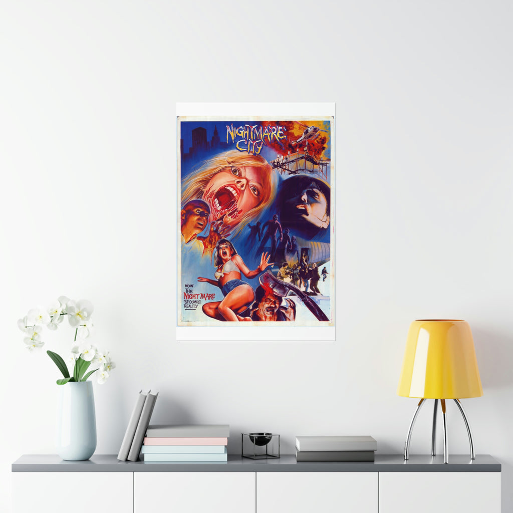 Nightmare City - Pakistani Poster Print - Premium Matte Vertical Posters - www.desimovies.biz
