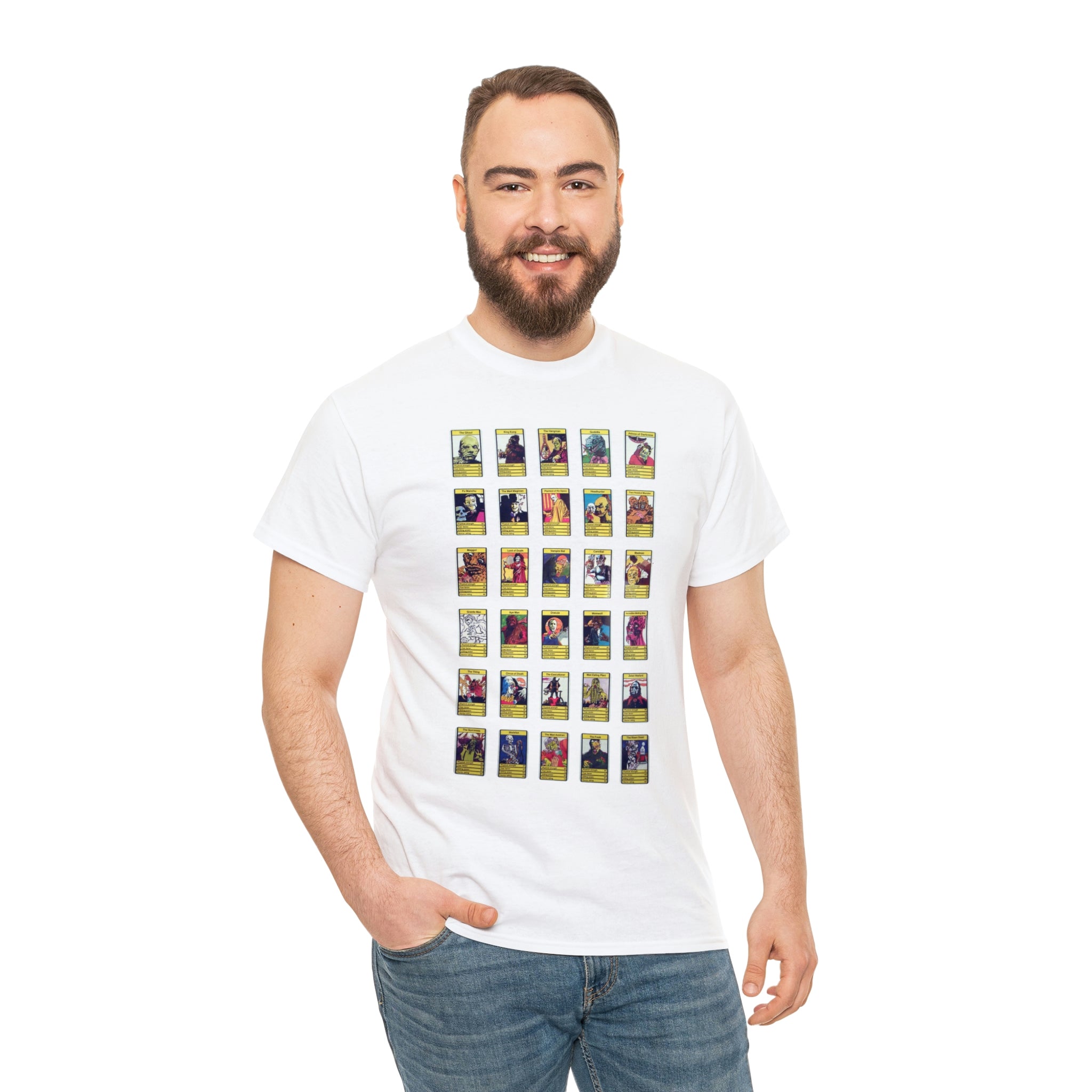 Top Trump Horror - Unisex Heavy Cotton Tee - www.desimovies.biz