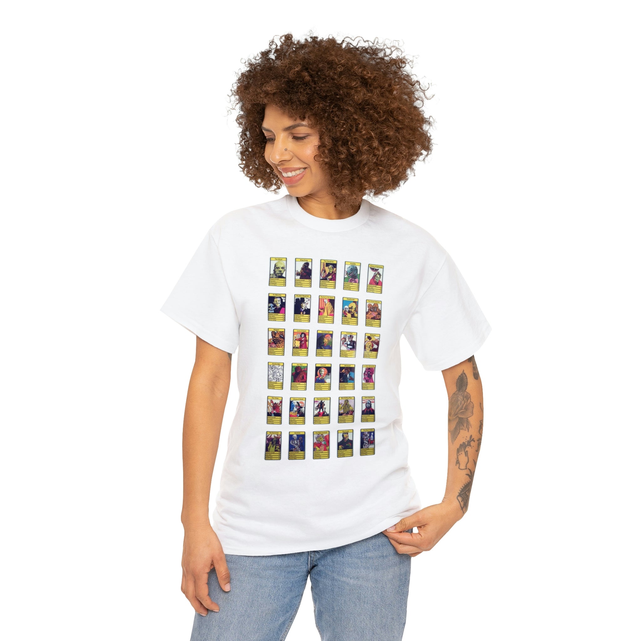 Top Trump Horror - Unisex Heavy Cotton Tee - www.desimovies.biz