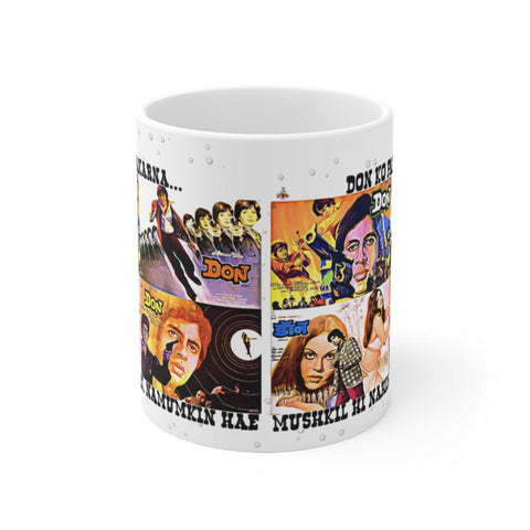 Don Ko Pakarna Mushkil Hi Nahin, Namumkin Hai - Bollywood - Ceramic Mug 11oz - www.desimovies.biz