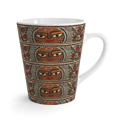 Madhubani Art Latte mug - www.desimovies.biz