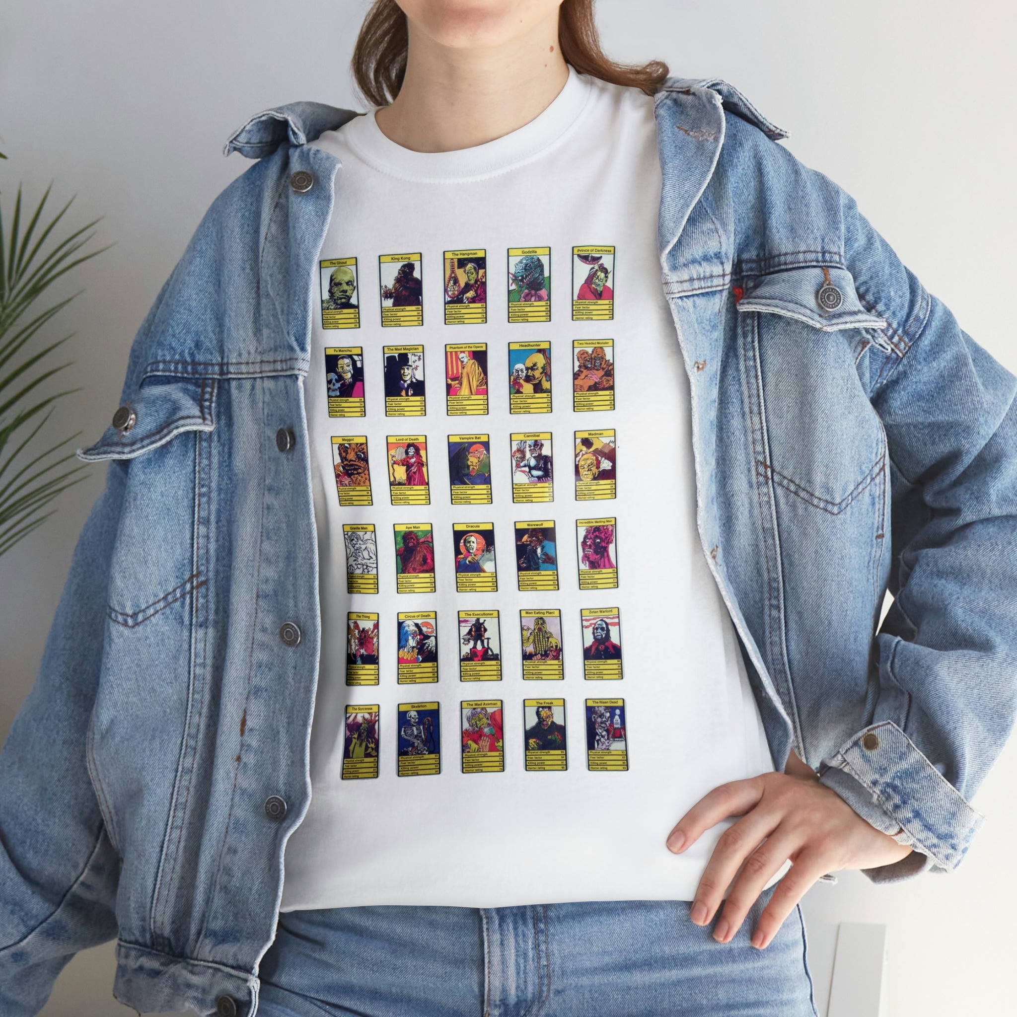 Top Trump Horror - Unisex Heavy Cotton Tee - www.desimovies.biz