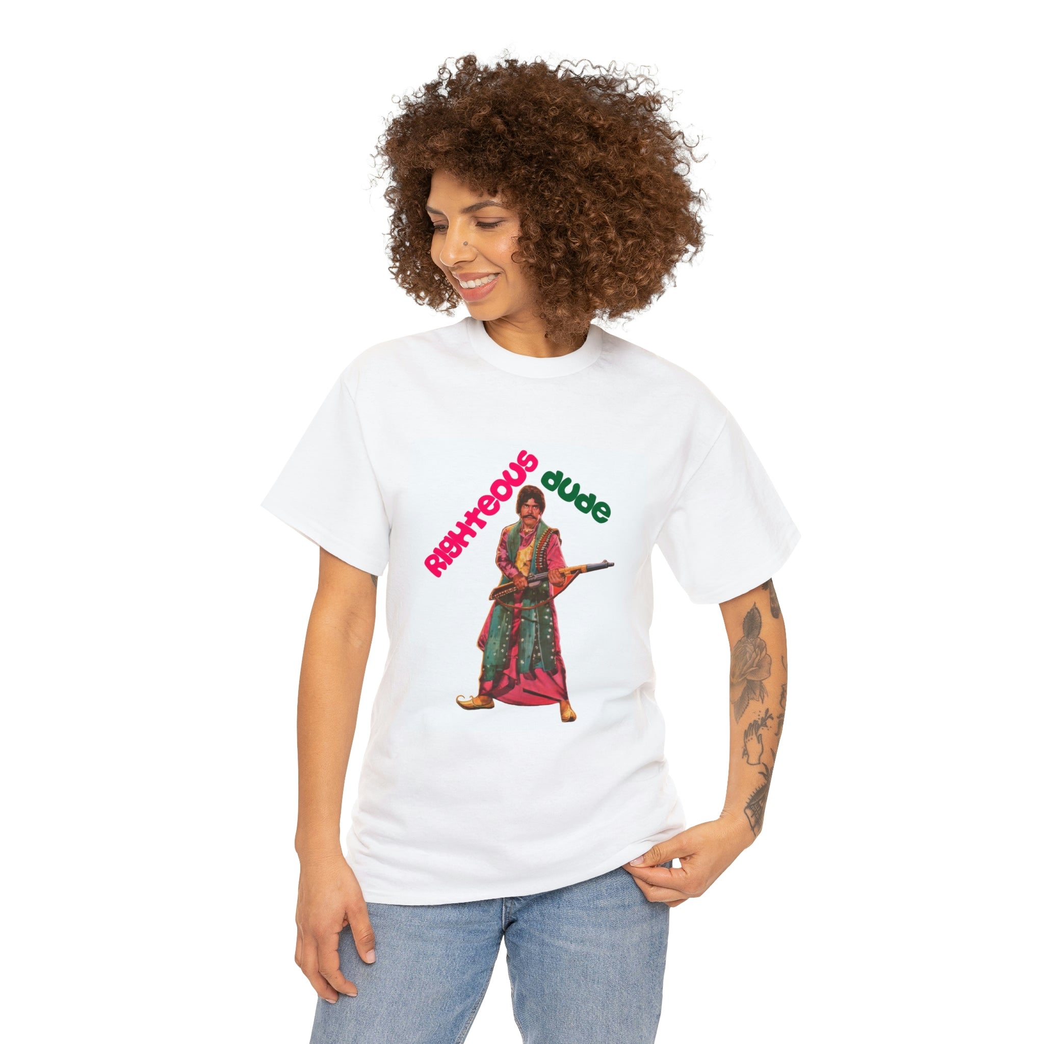Righteous Dude - Sultan Rahi - Unisex Heavy Cotton Tee - www.desimovies.biz