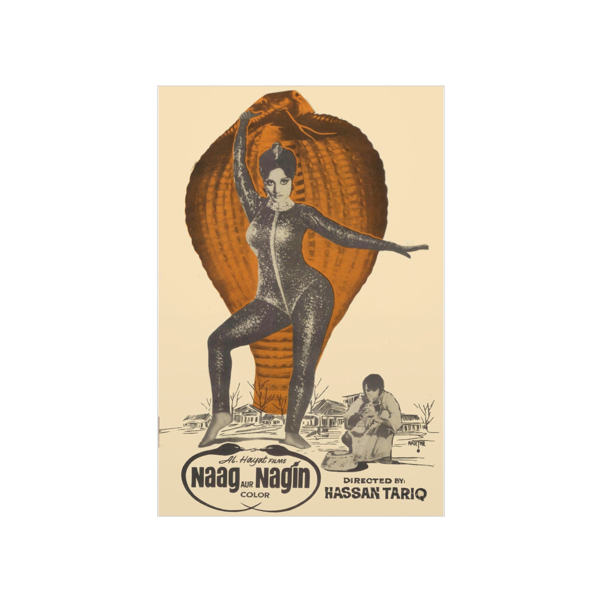 Naag aur Nagin (1976) Premium Matte Vertical Posters - www.desimovies.biz