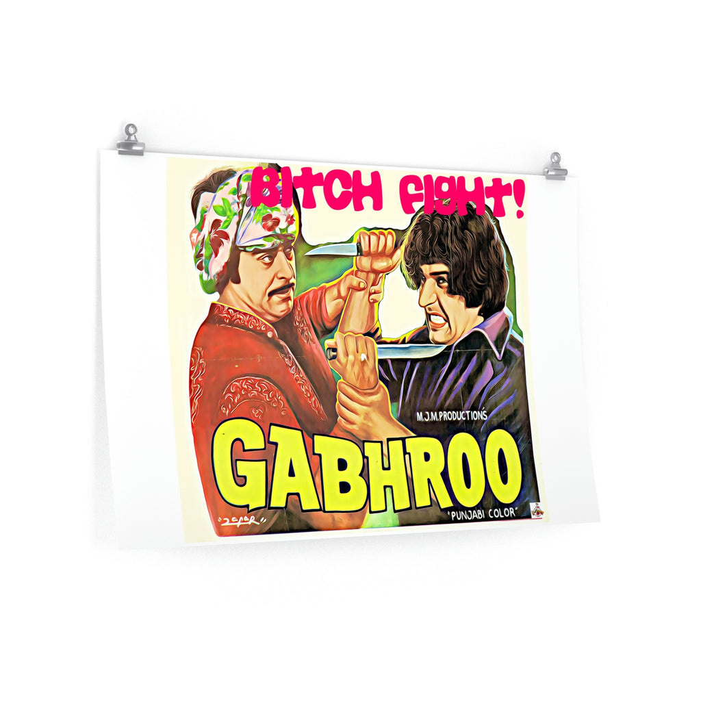 Gabhroo Punjabi Film (1981) Premium Matte horizontal posters