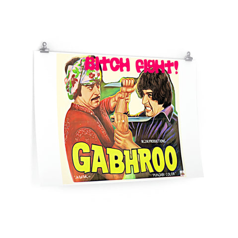 Gabhroo Punjabi Film (1981) Premium Matte horizontal posters