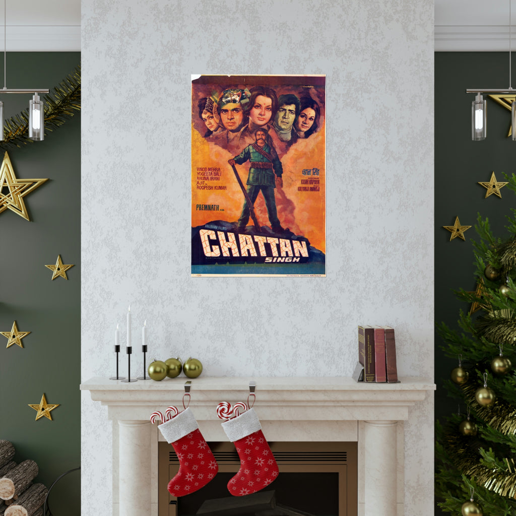 Chattan Singh (1974) Bollywood Premium Matte Vertical Posters - www.desimovies.biz