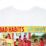 Old Pop Art Adverts - Bad Boy Habits - Unisex Heavy Cotton Tee