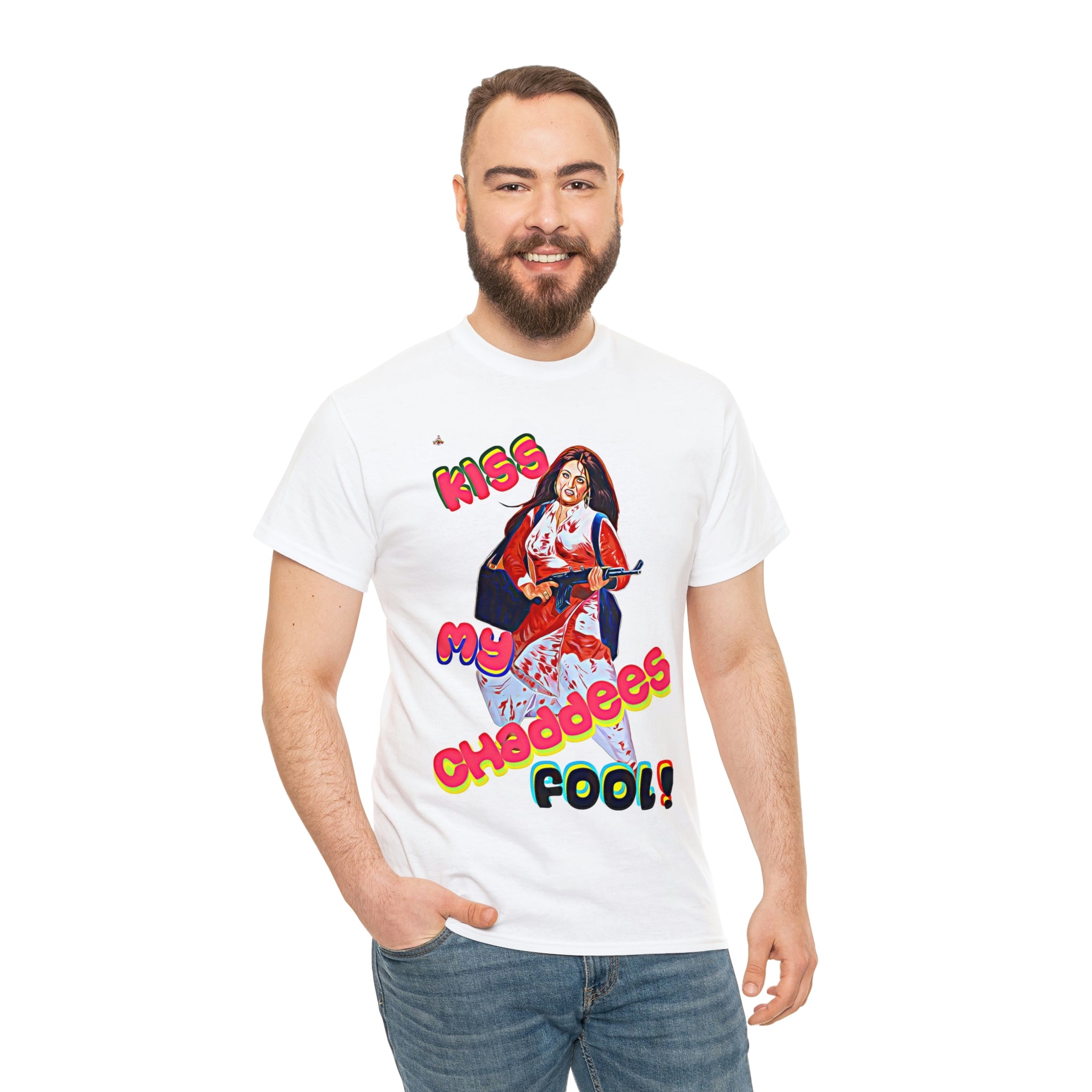 Kiss My Chaddees - Unisex Heavy Cotton Tee - www.desimovies.biz