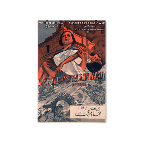 Battle of Stalingrad (1949) Original Pakistani Version Reprint - Premium Matte Vertical Poster