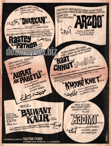 Dharkan, Aarzoo, Rastey Ka Patthar, Khooni Khet, Haat Chut, Balwant Kaur, Aadmi Etc - www.desimovies.biz