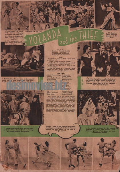 Yolanda and the Thief (1945) Press Advert - www.desimovies.biz