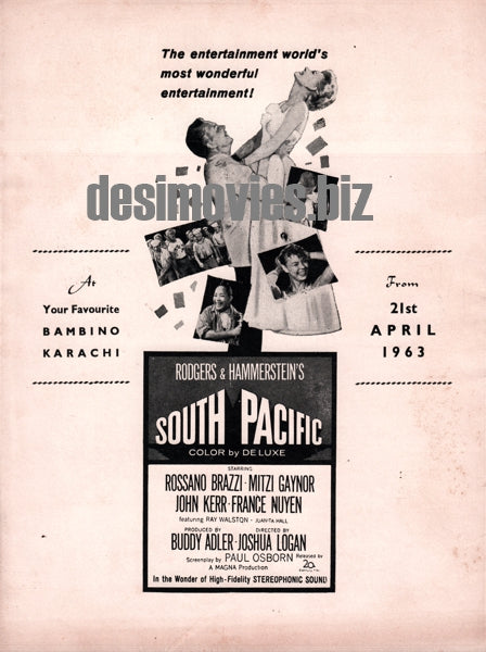 South Pacific (1958) Press Ad - www.desimovies.biz