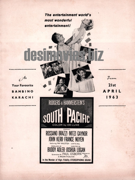 South Pacific (1958) Press Ad
