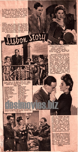 Lisbon Story (1946) Press Advert