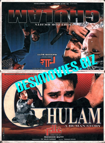 Ghulam (2000)  Original Flyer - www.desimovies.biz
