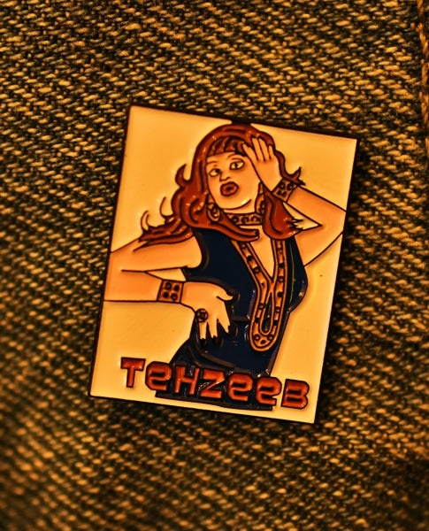 TEHZEEB Enamel Pin - www.desimovies.biz