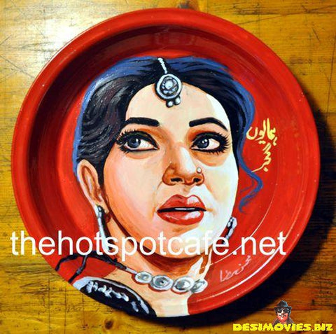 Lollywood Classics - Individually Hand Painted tin Plate - www.desimovies.biz