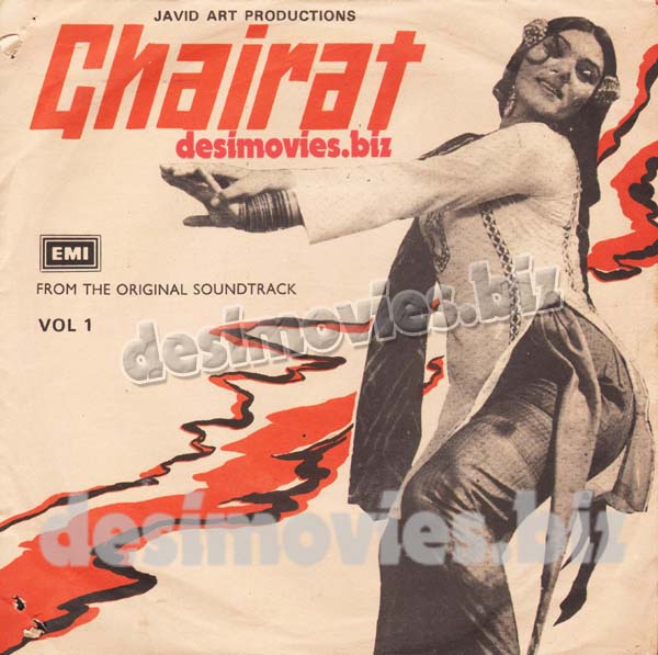 Ghairat (1976)  - 45 Cover - www.desimovies.biz