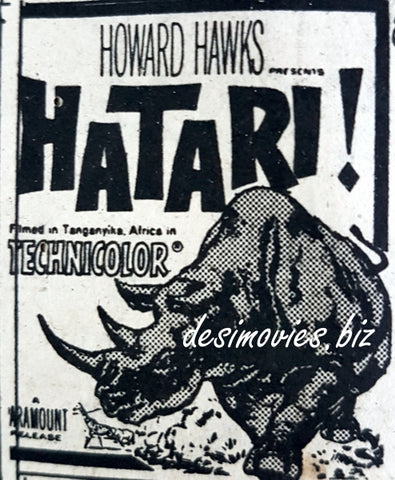 Hatari (1962) Press Ad
