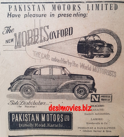 Morris (1949) Press Advert - www.desimovies.biz