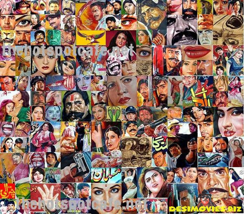 Lollywood Poster Collage. - www.desimovies.biz