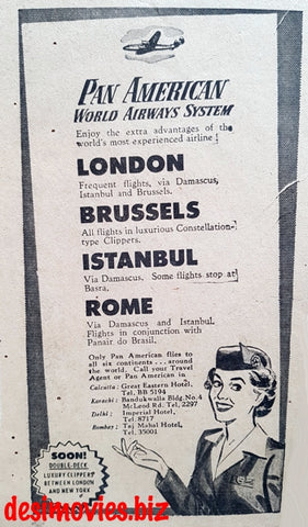 Pam American (1949) Press Advert 1949