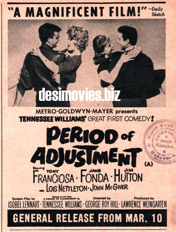 Period of Adjustment (1962) Press Advert