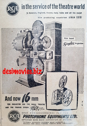 RCA 16mm Projector (1949) Press Advert 1 1949