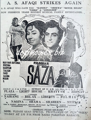 Saza (1969) advert