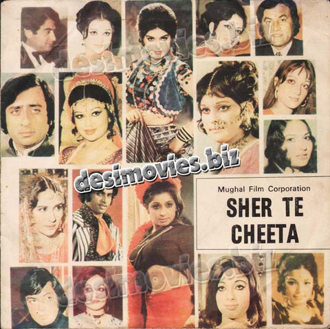 Sher Tey Cheeta (1979) - 45 Cover 1 - www.desimovies.biz