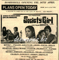 Society Girl (1976) Press Advert - Plans Open Today! - www.desimovies.biz