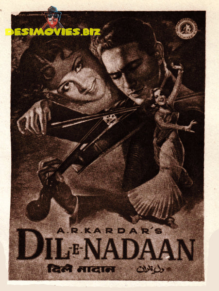 Dil e Nadaan (1953) - Poster Advert - www.desimovies.biz