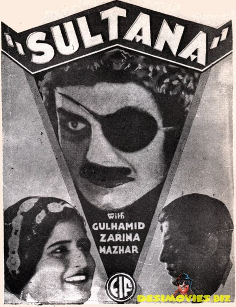 Sultana (1934) - Photo of Original Poster Art - www.desimovies.biz