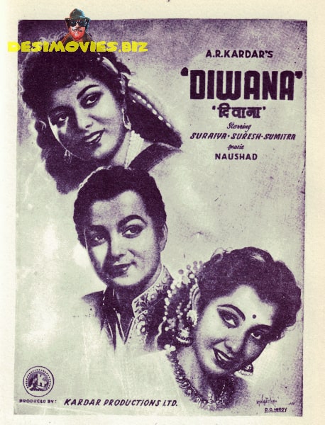Diwana (1952) - Poster Advert - www.desimovies.biz
